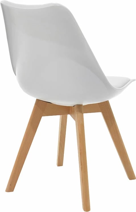 Tavolinë me karrige, ngjyrë e bardhë/natyrale, Gaston & Natali, set 5 copë, 80x80x76cm