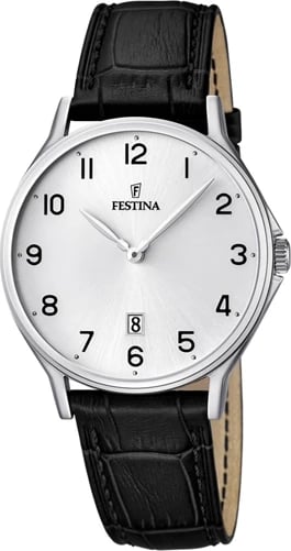 Orë dore FESTINA F16745/1 për meshkuj, e zezë