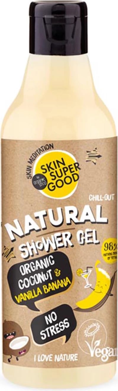 Xhel dushi natyral për unisex Natura Siberica Skin Super Good Coconut Banana 250ml