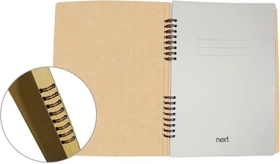 Fletore spirale NEXT Eco Promo 17x25cm, 3 lëndë, 105 faqe