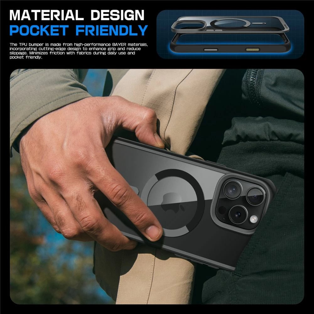 Mbështjellës Supcase UB Mag për iPhone 16 Pro Max, MagSafe, Zi