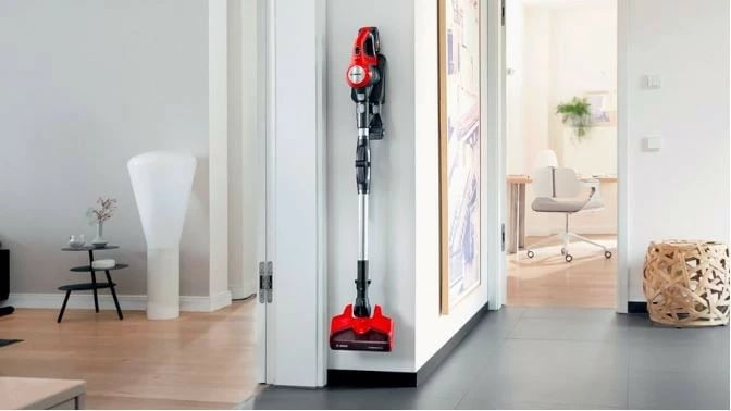 Fshesë me korrent pa kabllo, Bosch Unlimited 7 BBS711ANM, depozitë 0.3 L, deri 40 min, LED, pa qese, e zezë e kuqe argjend