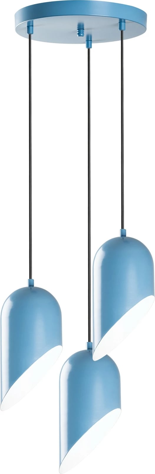 Llambë tavani Opviq, Kesik - 6176, 3 drita, ngjyrë kaltër e çelët