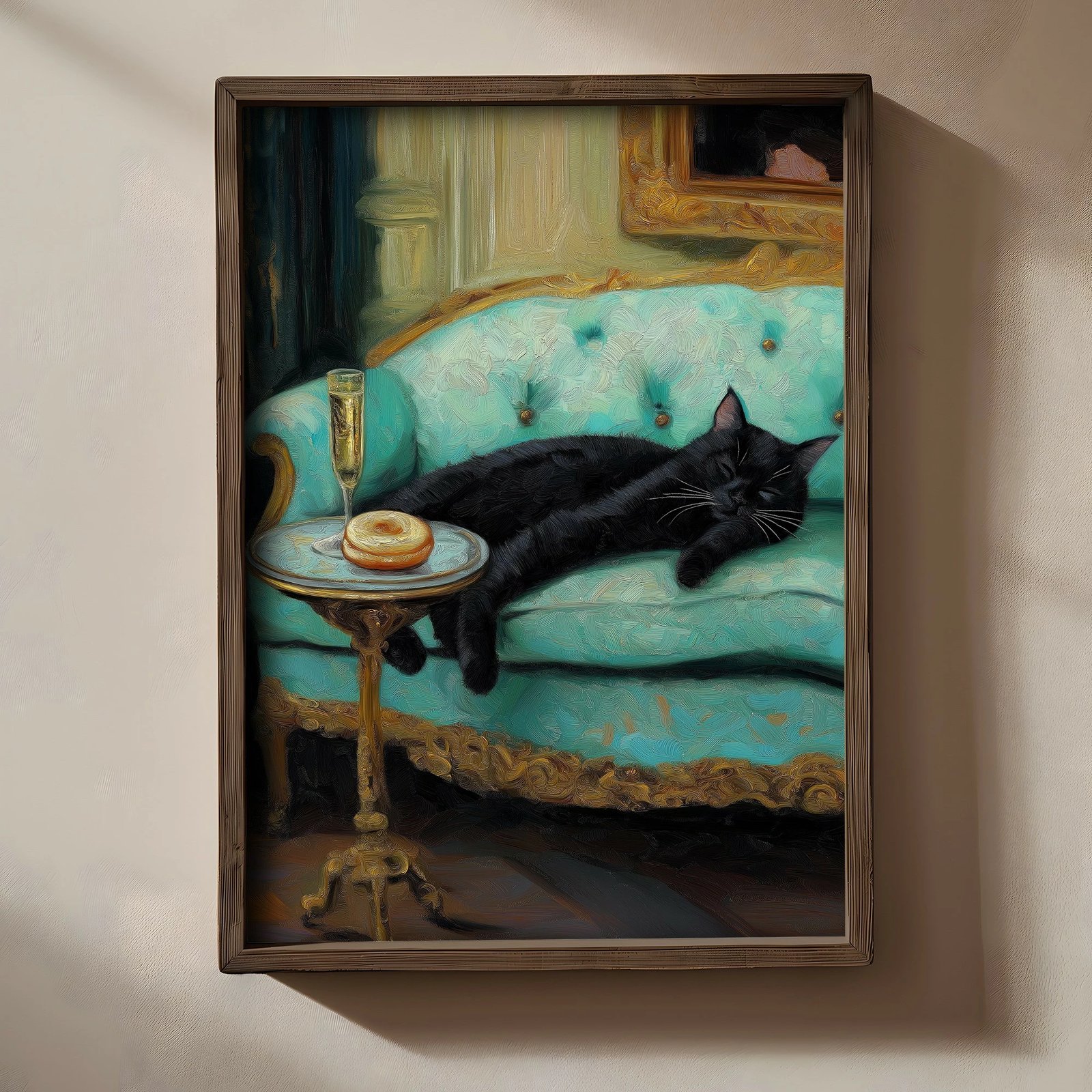 Pikturë dekorative me kornizë MDF, Wallity, TUN090-L, shumëngjyrëshe, 35x47x2 cm