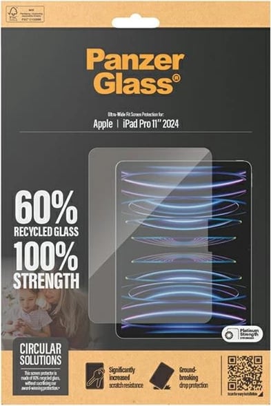 Mbrojtës xhami PanzerGlass Ultra-Wide Fit për iPad Pro 11" 2024