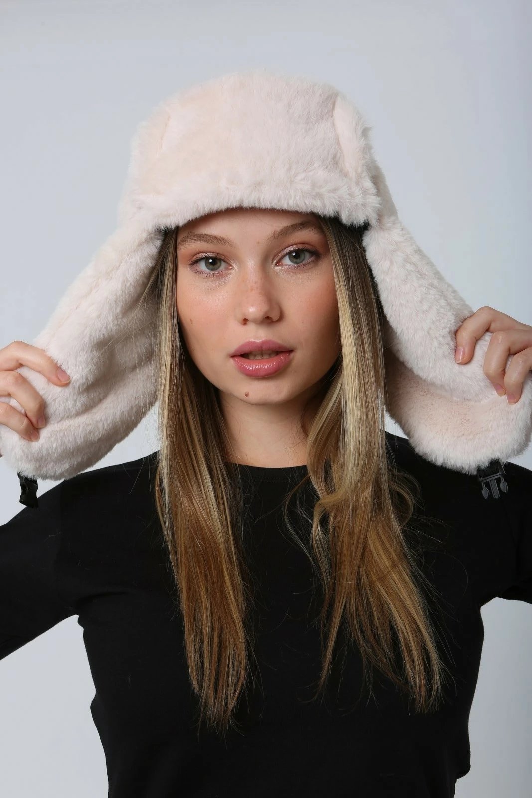 Kapelë dimri për gra, ngjyrë bezhë, Jumeon, Bere1127