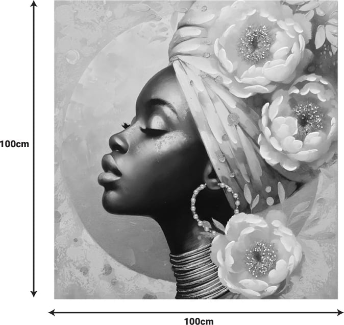 Pikturë kanavacë Giara Ι, shumëngjyrëshe, 100x3x100cm