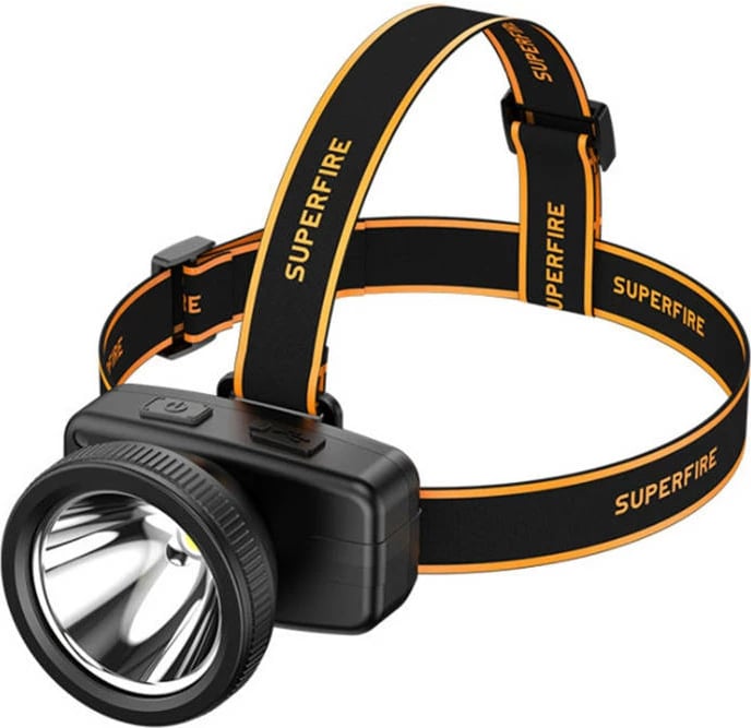 Dritë koke Superfire HL55, 150lm, USB-C, e zezë
