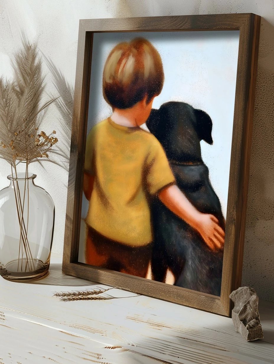 Pikturë dekorative me kornizë MDF, Wallity, GE224-L, shumëngjyrëshe