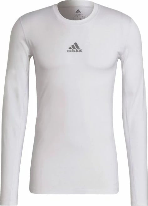 Maicë adidas TechFit për meshkuj, e bardhë