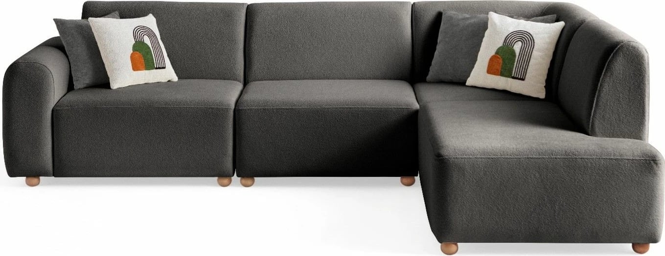 Këndollëse e madhe, ngjyrë antracit, S-Loft, këndi djathtas