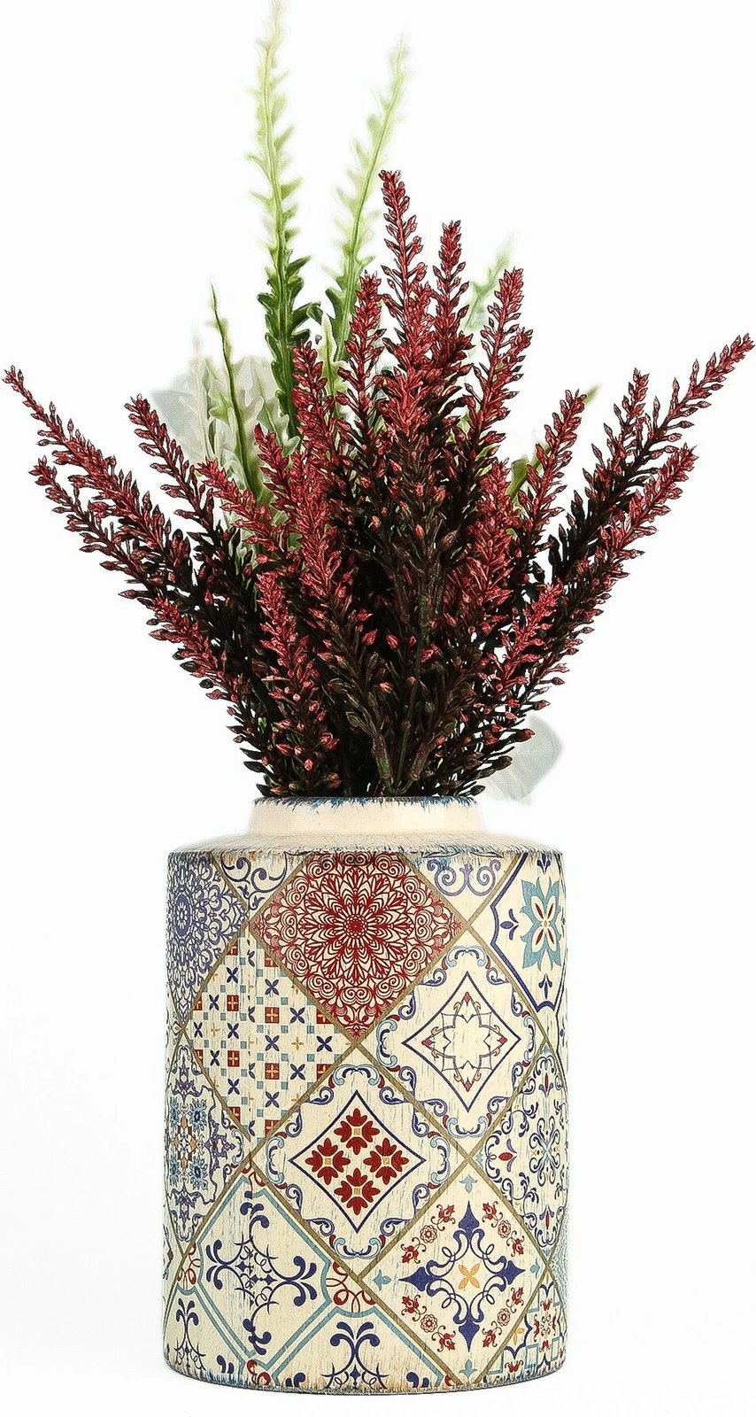 Vazo dekorative qeramike, shumëngjyrëshe, Evila Originals, YL730, 12x17cm