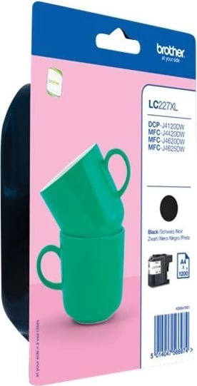 Kartush boje, Brother, LC227XL-BK, XL 25ml deri 1200 faqe, e zezë