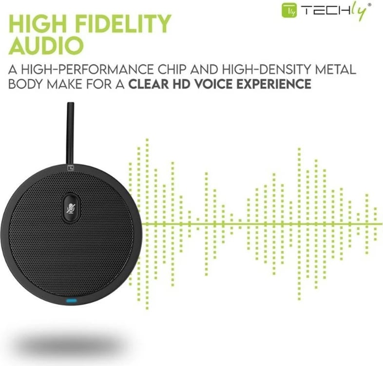 Mikrofon konferencash Techly ICC SH-22, omnidireksional, USB 2.0, i zi Mikrofon konferencash Techly ICC SH-22, omnidireksional, USB 2.0, i zi