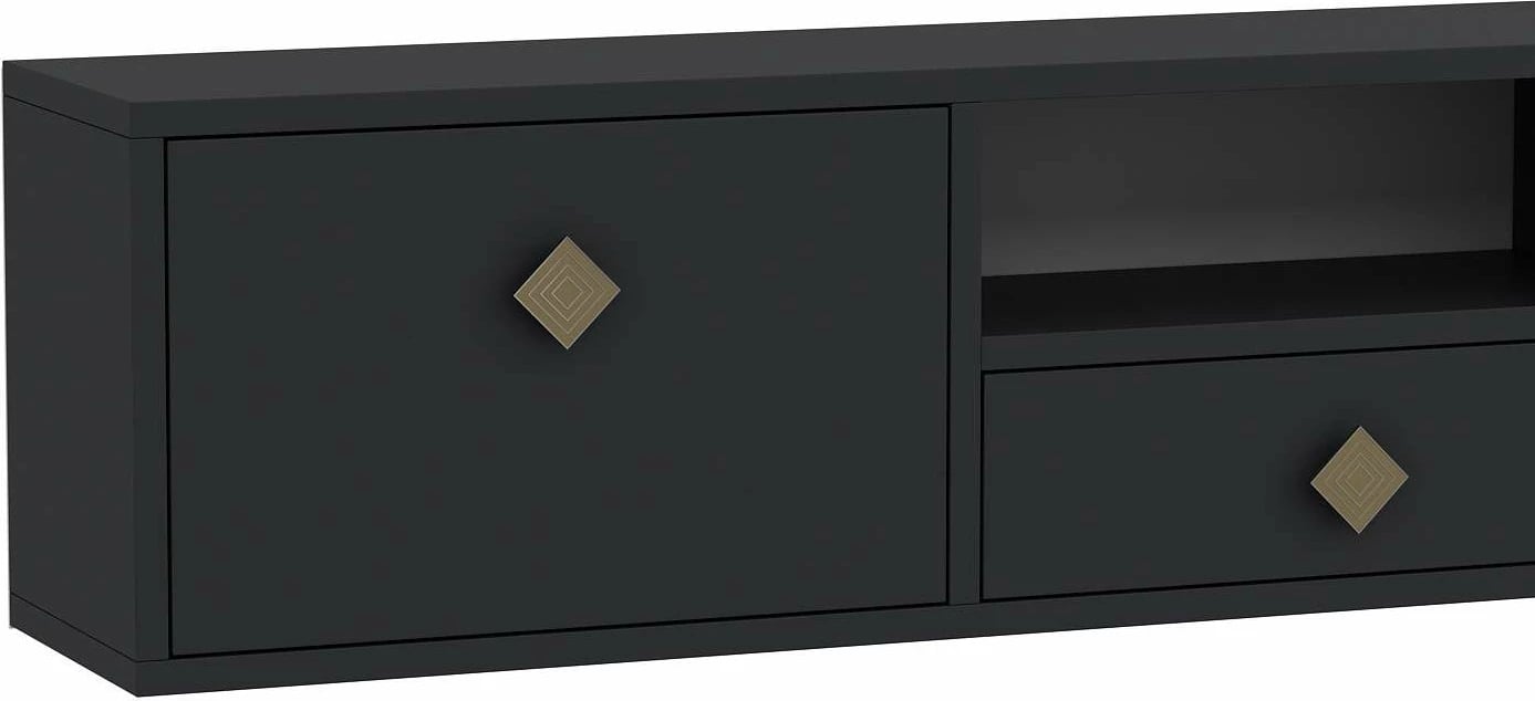 Komodë TV Skye Decor, anthracite, gold, 1305-DROP-1