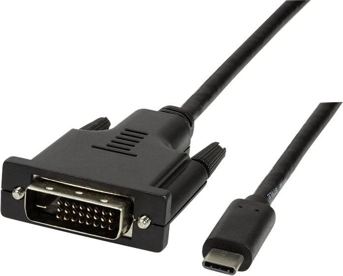 Kabllo USB-C-DVI LogiLink, 1.8m, e zezë