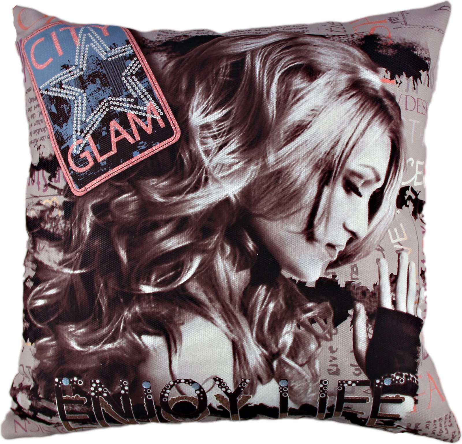 Jastëk dekorativ Evila Originals, A10821, shumëngjyrësh, 43x43cm