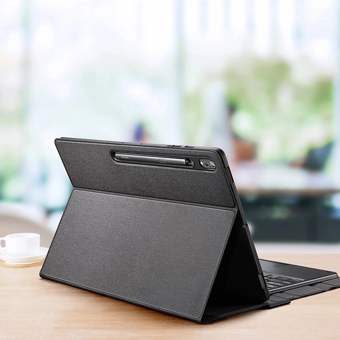 Mbështjellës me tastierë Bluetooth Dux Ducis TK Series për Samsung Tab S9 Ultra, i zi