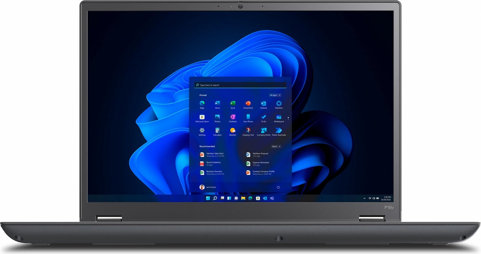 Laptop Lenovo ThinkPad P16v Gen 1, AMD Ryzen 7, 32 GB RAM, 1 TB, Thunder Black