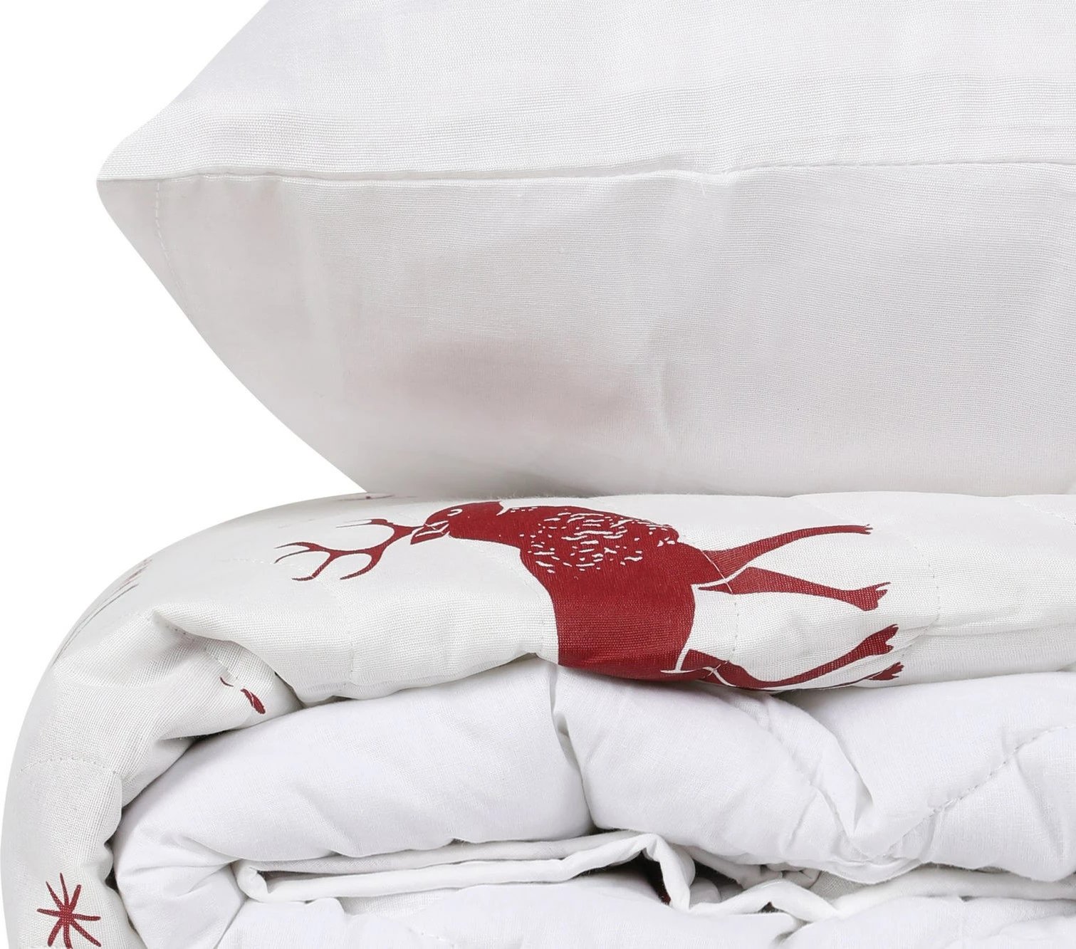 Set mbulesë dysheku dopio L'essentiel, geyik, e kuqe e errët