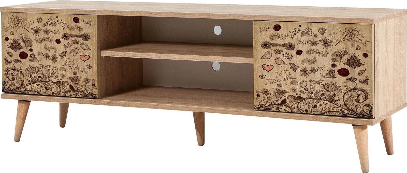 Komodë për TV Truva, ngjyrë lisi Sonoma, Hanah Home, 140x50x40 cm