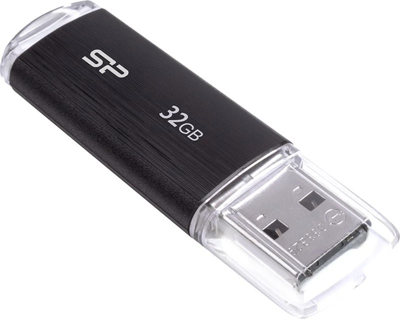 USB-stick Silicon Power U02 32GB, USB2.0, plastik, zi