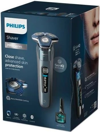 Makinë rroje Philips Series 7000 S7882/55, për meshkuj, e zezë/kaltër