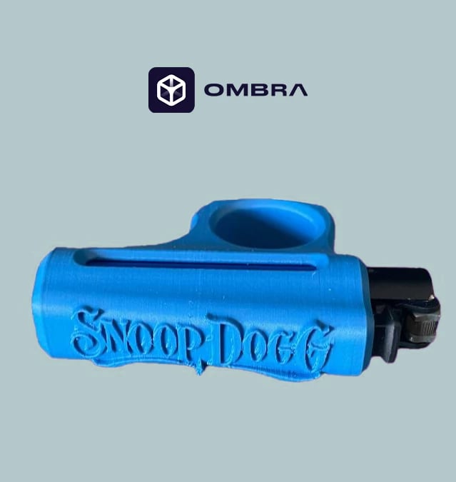 Mbajtëse për çakmak Clipper, dizajni "Snoop's Ring", e kaltërt