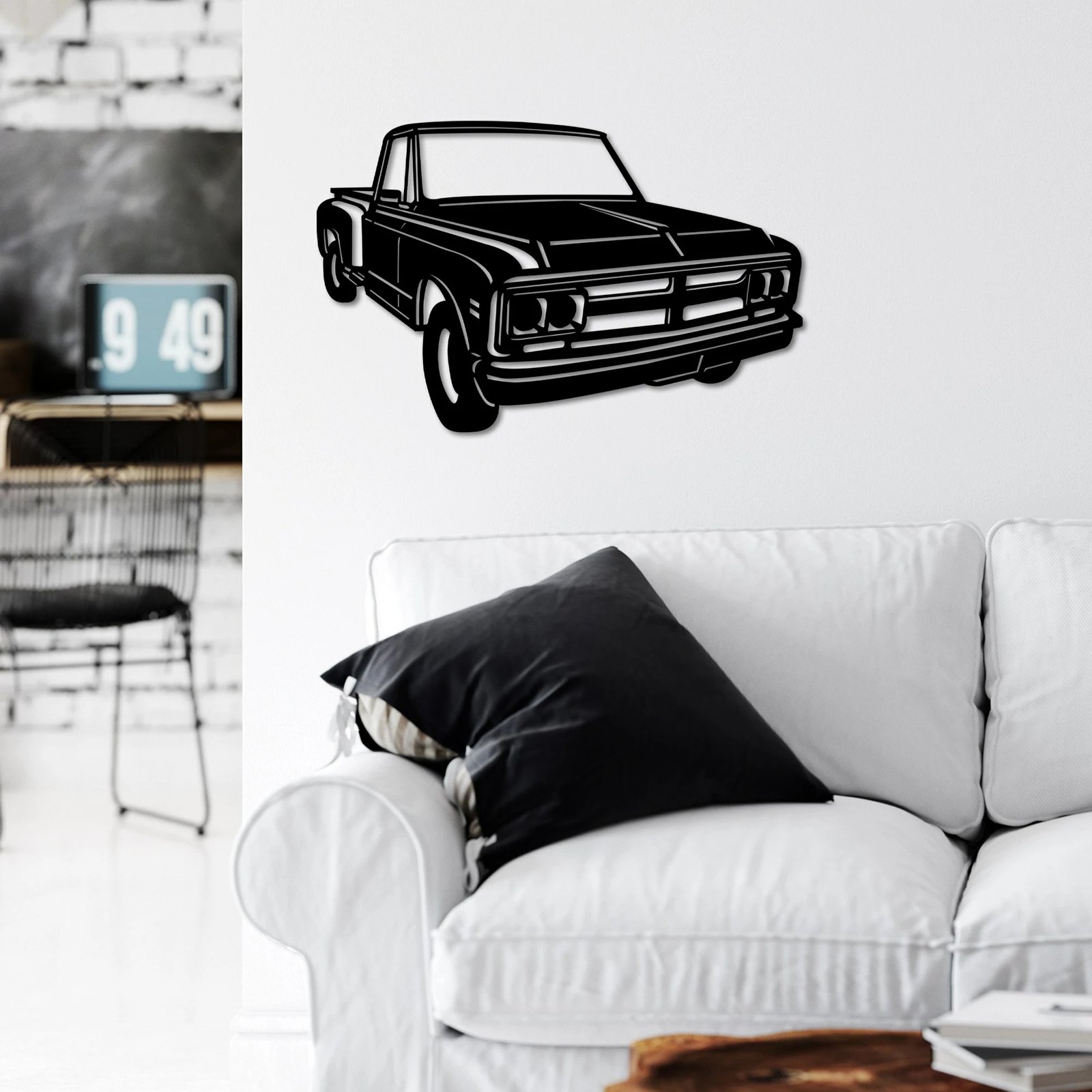 Aksesor dekorativ metalik për mur, Wallity, GMC C/K 1967