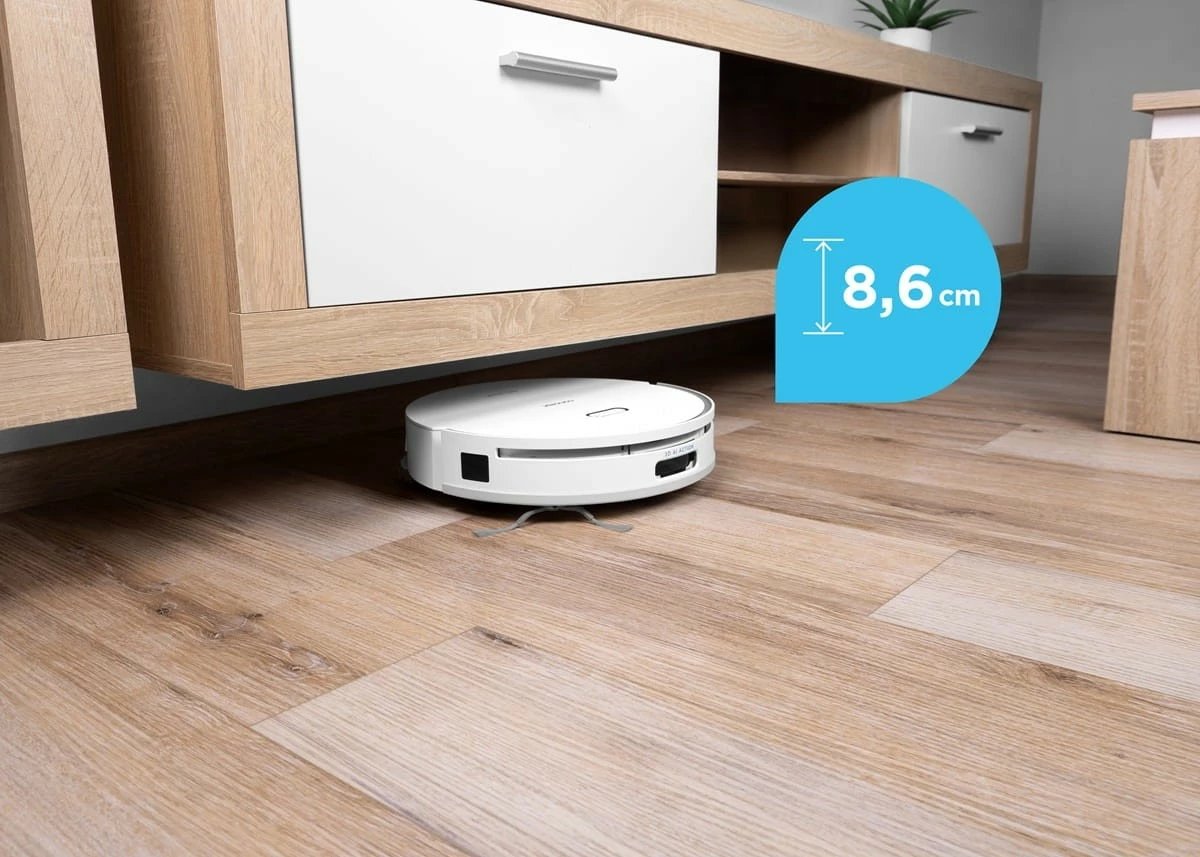 Robot fshesë-mop 2-në-1 Concept VR4050, 5000 Pa, bateri 270 min, rezervuar 300 ml, laser 3D, i bardhë