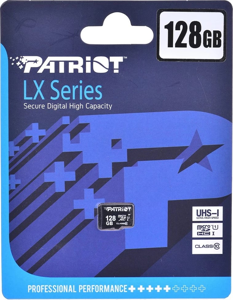 MicroSD Patriot memory, 128 GB