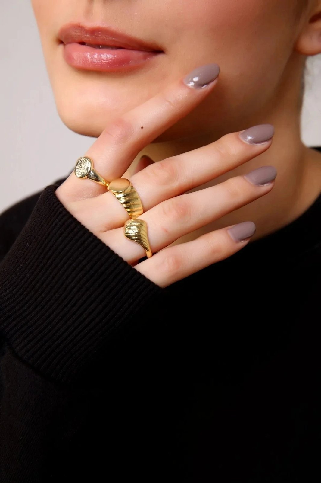 Unazë Jumeon, ngjyrë ari, 3Luvintageyuzu