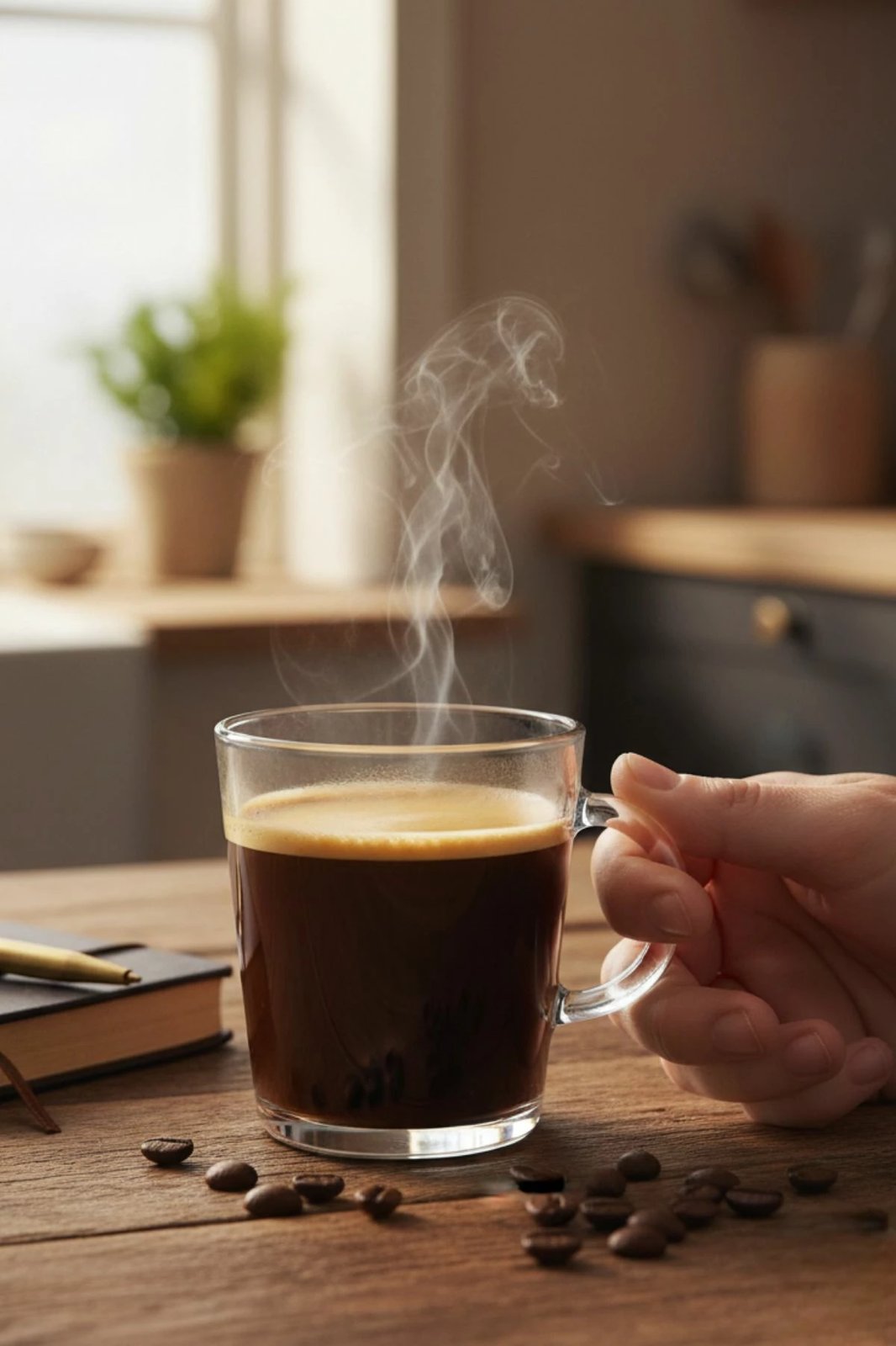 Set filxhanash kafeje prej xhami, 2 copë, Hermia Concept, 8693357271050