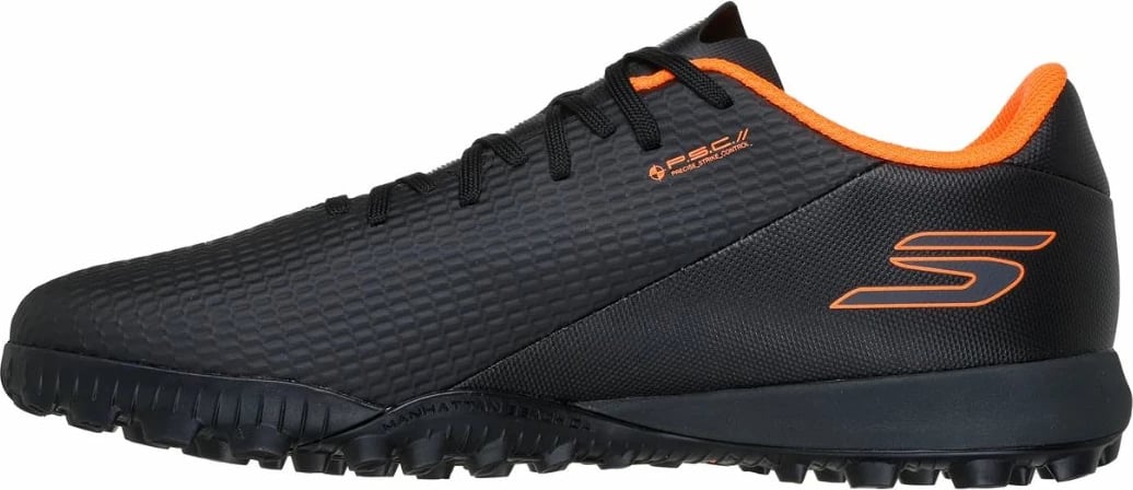 Atlete futbolli për meshkuj Skechers, të zeza-portokalli