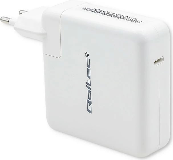 Mbushës muri Qoltec 96W, USB Type-C PD, i bardhë