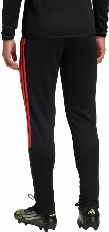 Pantallona sportive për fëmijë adidas, të kuqe e të zeza