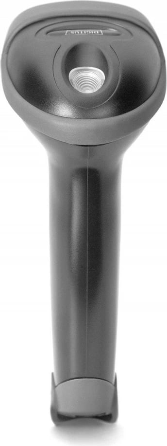 Skaner barkodësh Digitus DA-81001, me kabllo USB-RJ45 2m, 1D, me mbajtëse, zi/gri