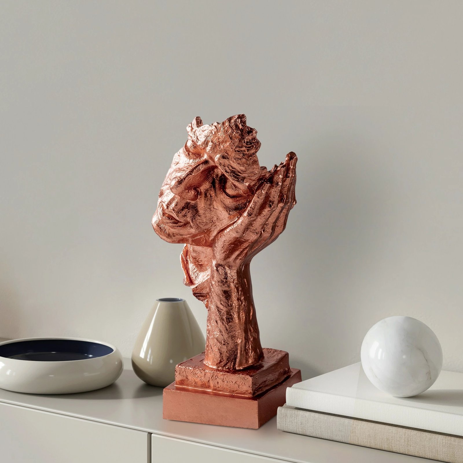 Objekt dekorativ Evila Originals, bakër, Yak-030-A