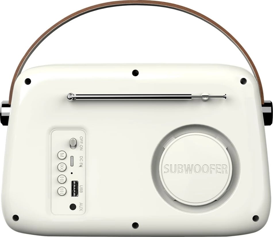 Radio portabile SAVIO RS-02, Bluetooth 5.3, alarm, e bardhë
