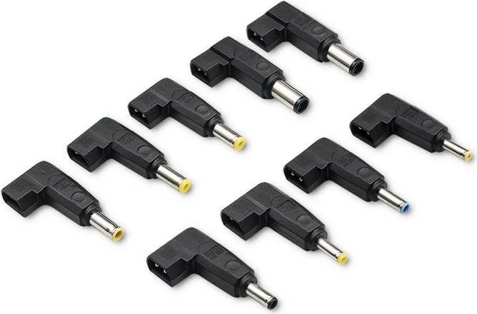 Kasë furnizimi universal Qoltec 50011, 65W, 9 konektorë, e zezë