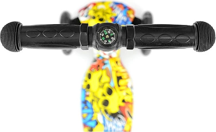 Trotinetë, Milly Mally, Magic Scooter Graffiti, 3 rrota, timon i rregullueshëm, deri 50 kg, Multicolor