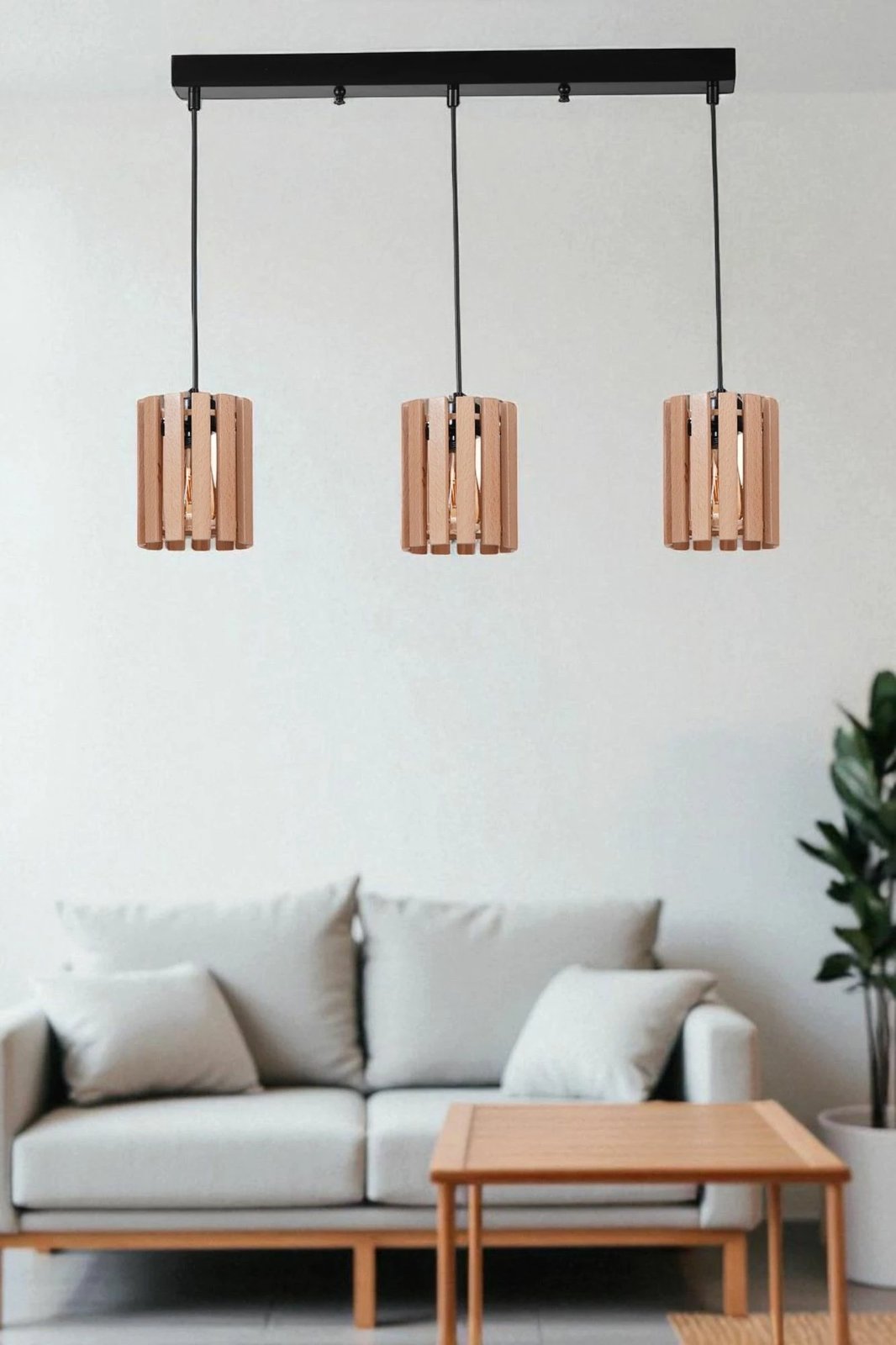 Llambë tavani Opviq, dru lisi dhe e zezë, 9075-5