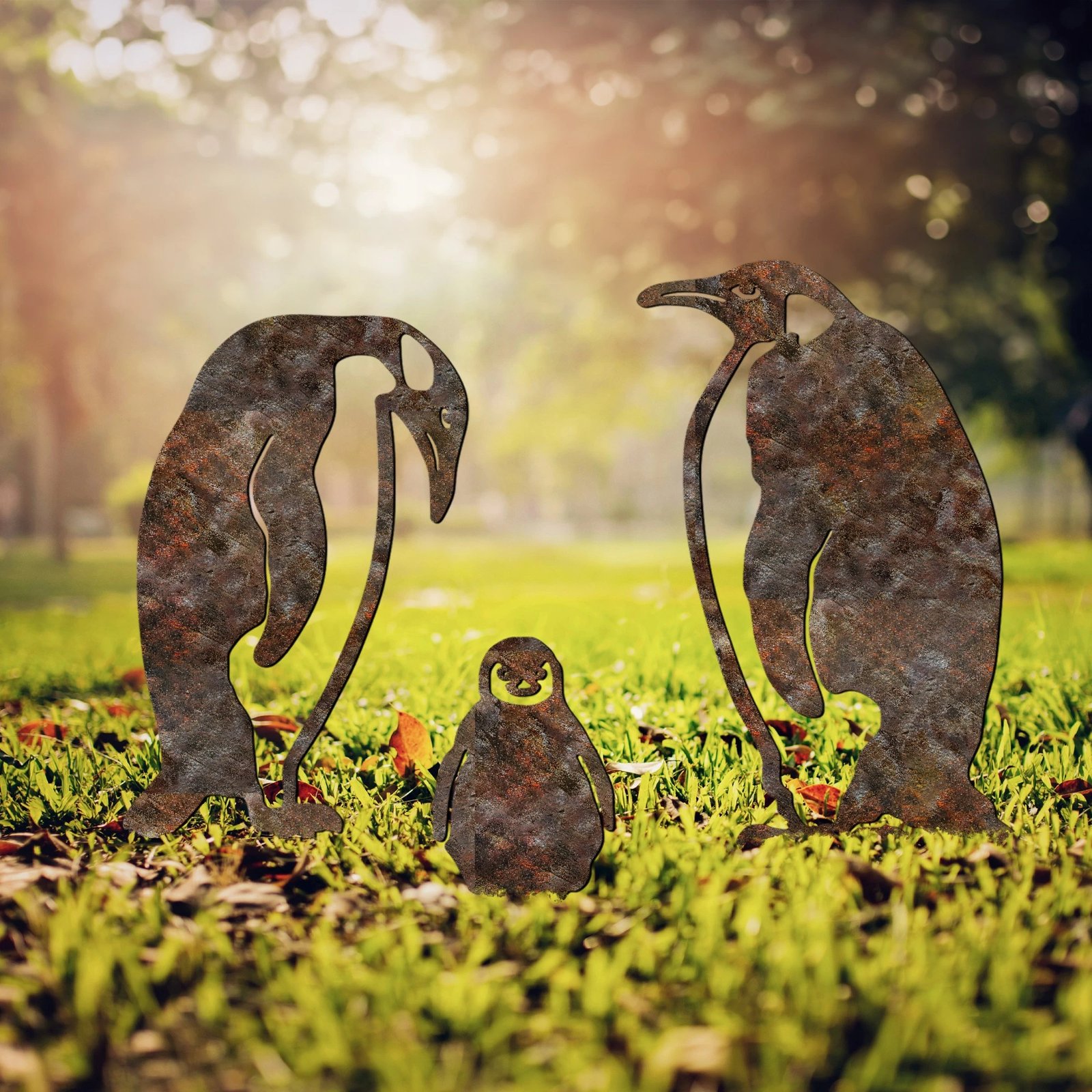 Set dekorativ për kopsht, Aberto Design, Fam 10, metal, ngjyrë antike