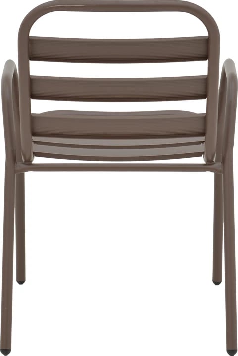 Karrige Sussie, metalike, ngjyrë kafe, me shufra alumini, 45x62x76cm