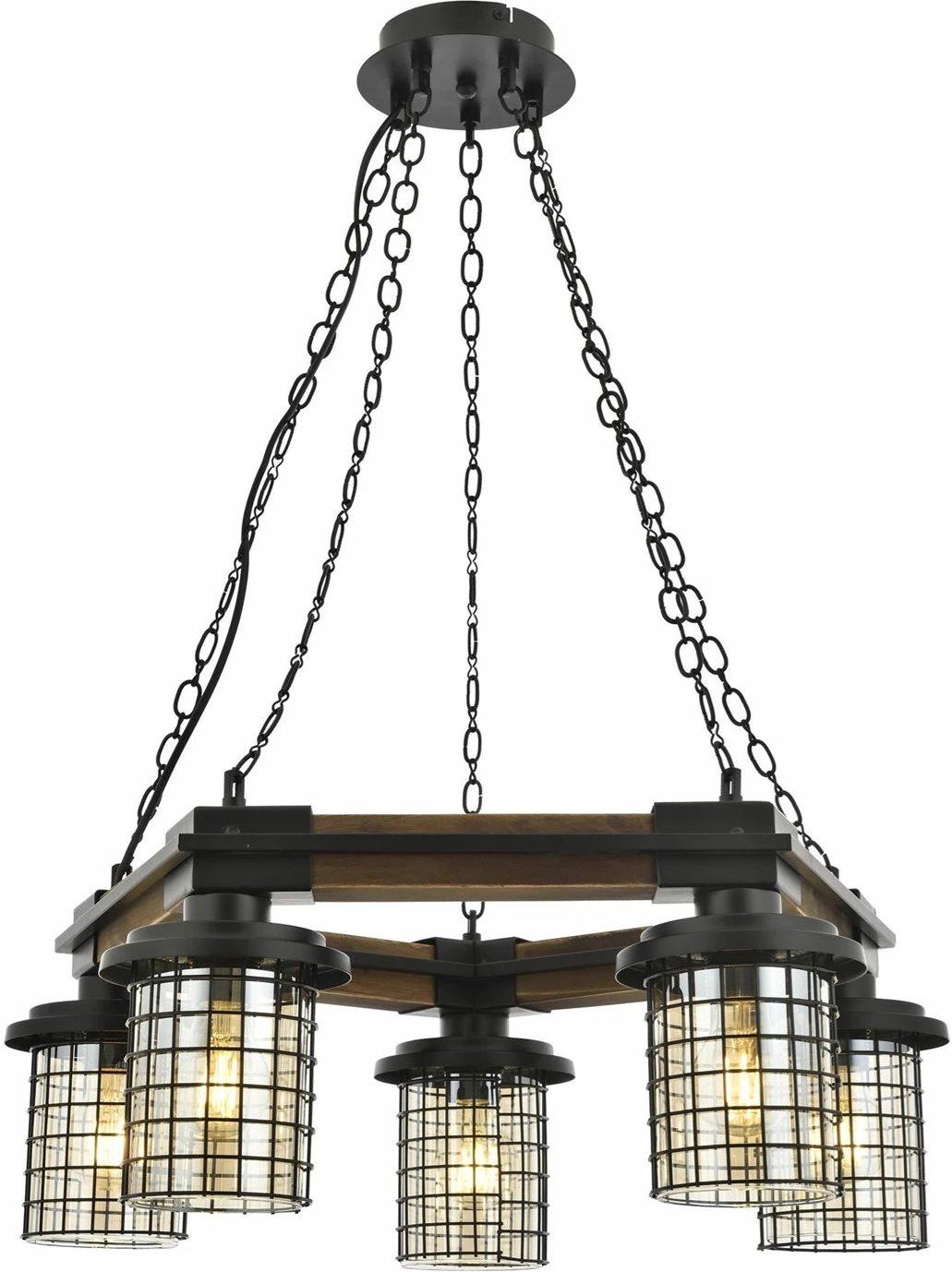 Llambadar Opviq, AV-4216-5ET, ngjyrë e zezë dhe lis