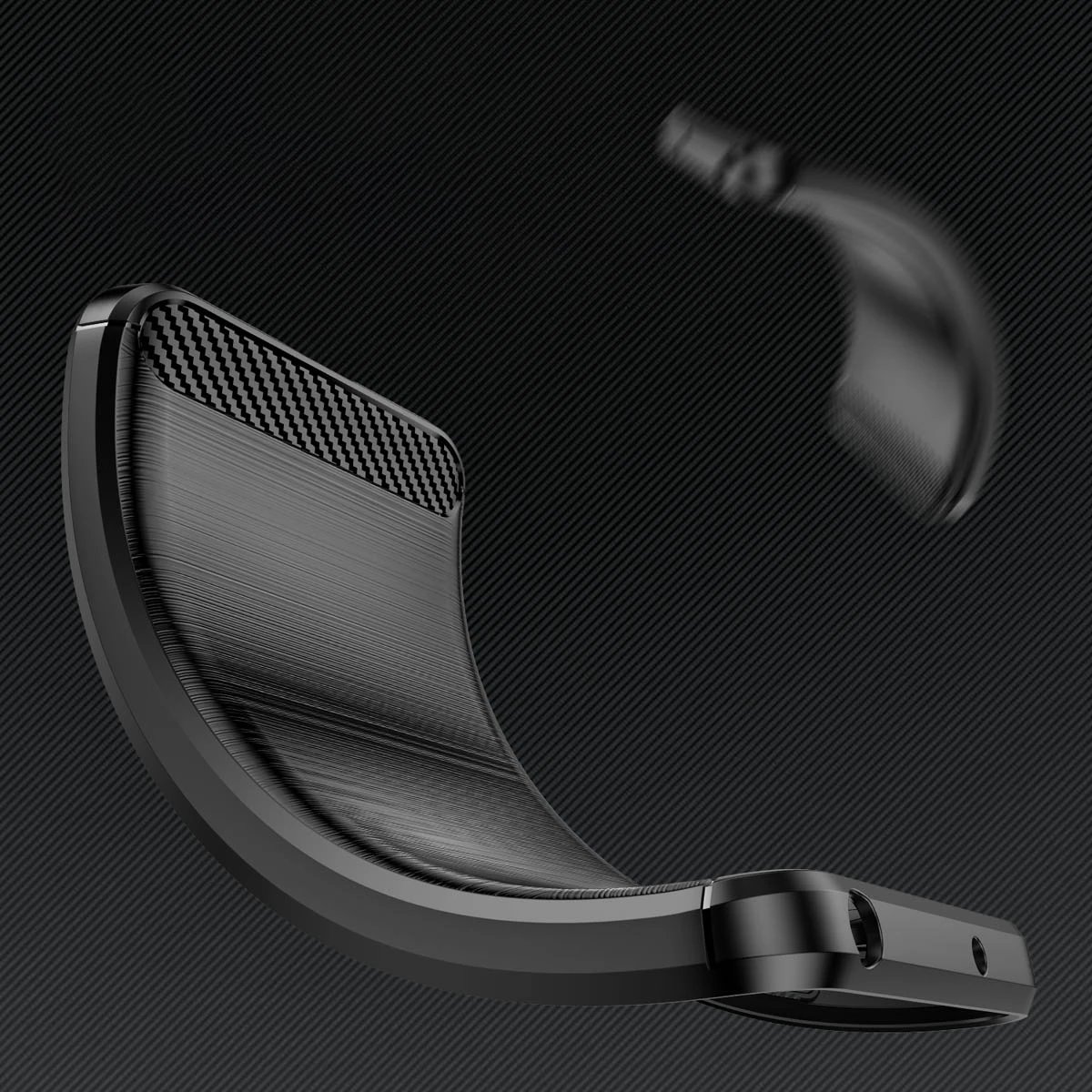 Mbështjellës Hurtel Carbon Case për Realme 10 5G / Realme 9i 5G, TPU, i zi