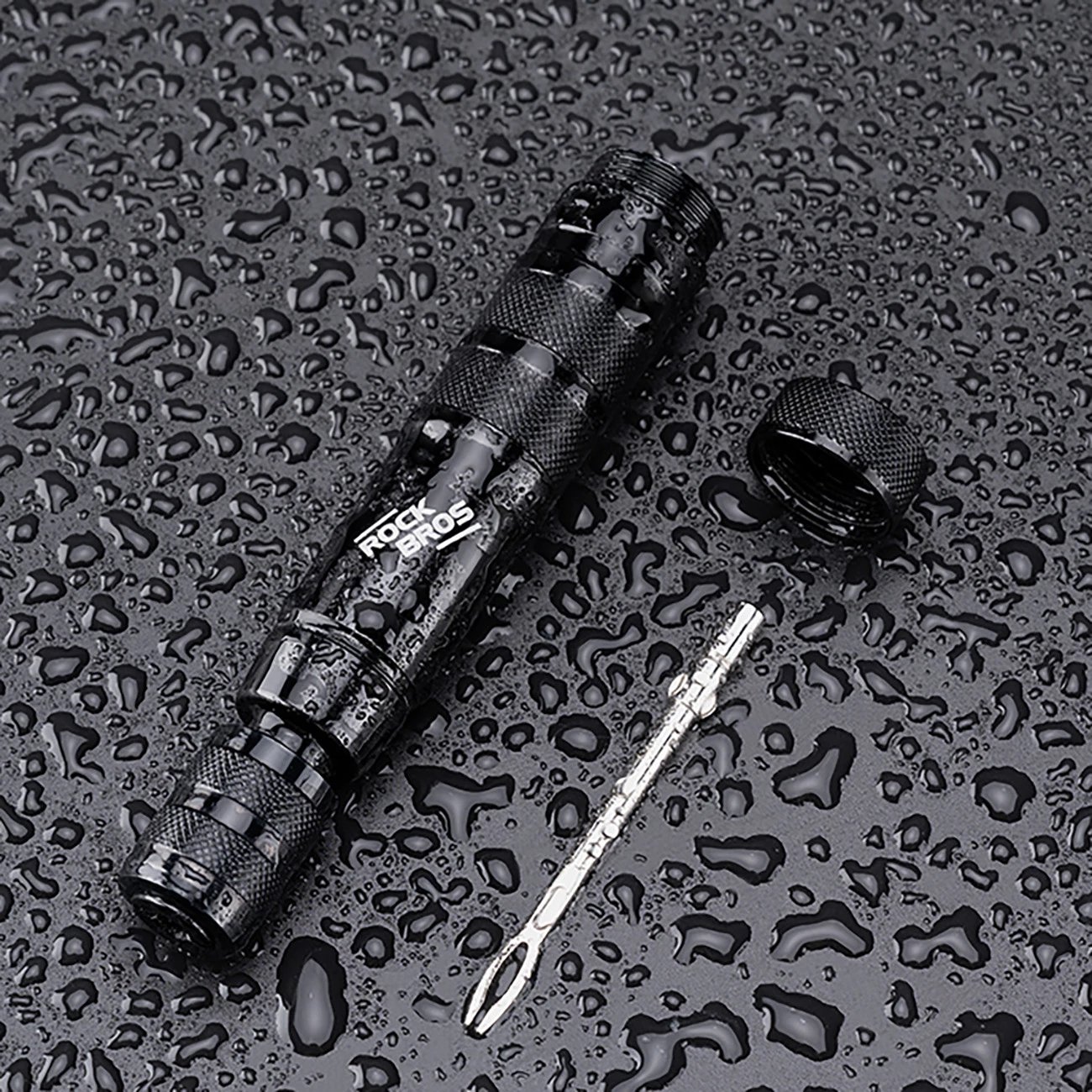 Set për riparim të gomave tubeless Rockbros 43210006001, i zi