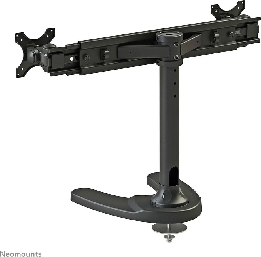 Mbajtës monitori Neomounts FPMA-D700DD, për 2 ekrane 19-30 inç, rregullim lartësie, i zi