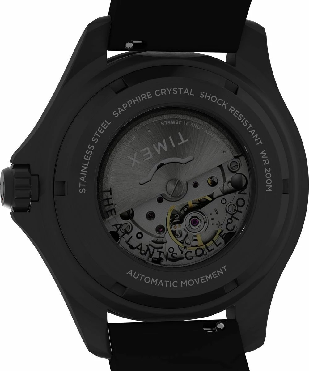 Orë dore TIMEX DEEP WATER TIBURON AUTOMATIC për meshkuj, e zezë