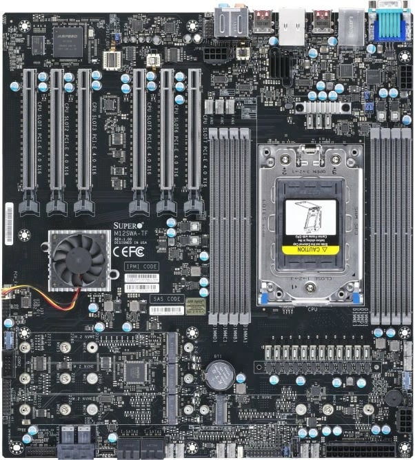 Pllakë amë Supermicro MBD-M12SWA-TF, AMD sWRX8, DDR4, 2TB, Extended ATX